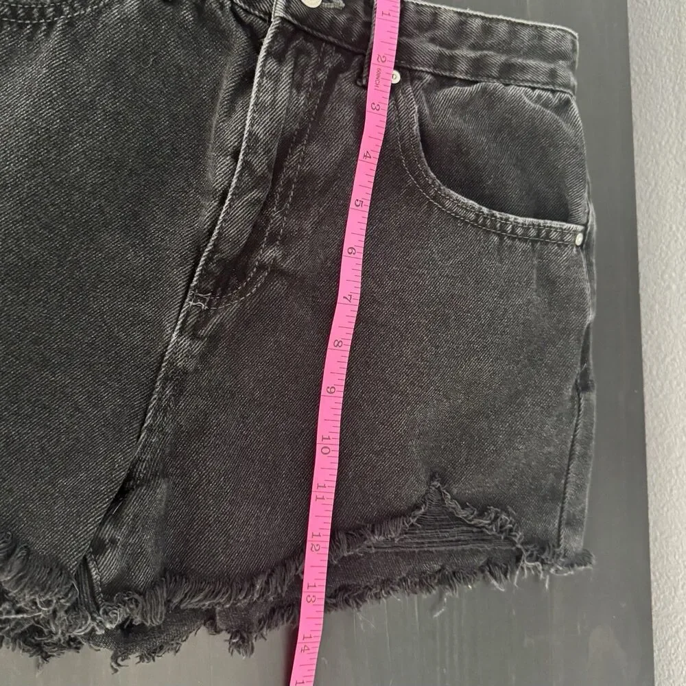 Cotton:On Black Denim High Rise Mom Shirts Size 6